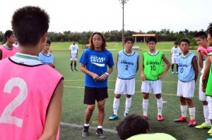 サッカー指導